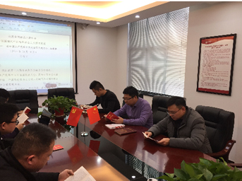 公司第三黨支部開展十九大精神暨新《黨章》學習研討會