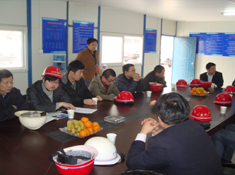 公司開展“2012年一季度安全、質量、文明施工檢查”活動